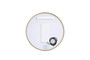 Pier 24 Inch Led Mirror With Adjustable Color Temperature 3000K/4200K/6400K In Brass "MRE6024BR"