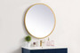 Pier 32 Inch Led Mirror With Adjustable Color Temperature 3000K/4200K/6400K In Brass "MRE6032BR"