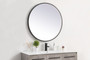 Pier 36 Inch Led Mirror With Adjustable Color Temperature 3000K/4200K/6400K In Black "MRE6036BK"