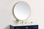 Pier 36 Inch Led Mirror With Adjustable Color Temperature 3000K/4200K/6400K In Brass "MRE6036BR"