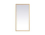 Pier 20X30 Inch Led Mirror With Adjustable Color Temperature 3000K/4200K/6400K In Brass "MRE62030BR"