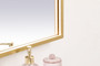 Pier 20X40 Inch Led Mirror With Adjustable Color Temperature 3000K/4200K/6400K In Brass "MRE62040BR"