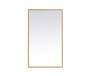 Pier 24X30 Inch Led Mirror With Adjustable Color Temperature 3000K/4200K/6400K In Brass "MRE62430BR"