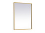 Pier 24X40 Inch Led Mirror With Adjustable Color Temperature 3000K/4200K/6400K In Brass "MRE62440BR"