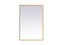 Pier 27X30 Inch Led Mirror With Adjustable Color Temperature 3000K/4200K/6400K In Brass "MRE62730BR"