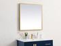 Pier 27X36 Inch Led Mirror With Adjustable Color Temperature 3000K/4200K/6400K In Brass "MRE62736BR"