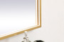 Pier 27X40 Inch Led Mirror With Adjustable Color Temperature 3000K/4200K/6400K In Brass "MRE62740BR"
