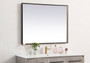 Pier 30X30 Inch Led Mirror With Adjustable Color Temperature 3000K/4200K/6400K In Black "MRE63030BK"