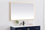 Pier 30X48 Inch Led Mirror With Adjustable Color Temperature 3000K/4200K/6400K In Brass "MRE63048BR"
