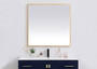 Pier 36X36 Inch Led Mirror With Adjustable Color Temperature 3000K/4200K/6400K In Brass "MRE63636BR"