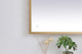 Pier 42X60 Inch Led Mirror With Adjustable Color Temperature 3000K/4200K/6400K In Brass "MRE64260BR"