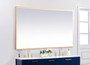 Pier 42X72 Inch Led Mirror With Adjustable Color Temperature 3000K/4200K/6400K In Brass "MRE64272BR"