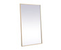 Pier 42X72 Inch Led Mirror With Adjustable Color Temperature 3000K/4200K/6400K In Brass "MRE64272BR"