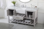60 Inch Single Bathroom Vanity In Grey "VF60160GR"