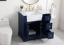 36 Inch Single Bathroom Vanity In Blue "VF60236BL"