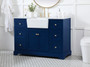 48 Inch Single Bathroom Vanity In Blue "VF60248BL"