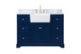 48 Inch Single Bathroom Vanity In Blue "VF60248BL-BS"