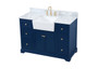 48 Inch Single Bathroom Vanity In Blue "VF60248BL-BS"
