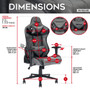 "RTA-TSXL3-GRY" Techni Sport Xl Ergonomic Gaming Chair , Grey