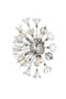 Vera 19 Inch Crystal Starburst Wall Sconce In Chrome "2500W19C"