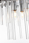 Sienna 17 Inch Crystal Rod Pendant In Chrome "2502D17C"