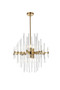 Sienna 23 Inch Crystal Rod Pendant In Gold "2502D23SG"
