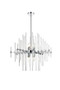 Sienna 27 Inch Crystal Rod Pendant In Chrome "2502D27C"