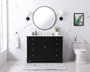 48 Inch Single Bathroom Vanity Set In Black "VF50048BK"