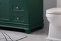 60 Inch Double Bathroom Vanity Set In Green "VF50060DGN"