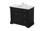 42 Inch Single Bathroom Vanity Set In Black "VF53042BK"
