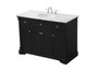 48 Inch Single Bathroom Vanity Set In Black "VF53048BK"