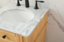 18 Inch Single Bathroom Vanity In Natural Wood "VF12518NW"