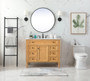 42 Inch Single Bathroom Vanity In Natural Wood "VF12542NW"