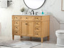 48 Inch Single Bathroom Vanity In Natural Wood "VF12548NW"