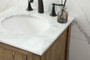 19 Inch Single Bathroom Vanity In Driftwood "VF27019DW"