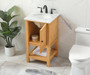 19 Inch Single Bathroom Vanity In Natural Wood "VF27019NW"