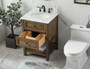24 Inch Single Bathroom Vanity In Driftwood "VF27024DW"