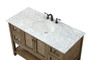 48 Inch Single Bathroom Vanity In Driftwood "VF27048DW"