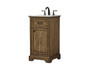 19 Inch Single Bathroom Vanity In Driftwood "VF15019DW"