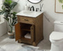24 Inch Single Bathroom Vanity In Driftwood "VF15024DW"