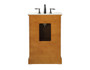 24 Inch Single Bathroom Vanity In Driftwood "VF15024DW"