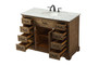 48 Inch Single Bathroom Vanity In Driftwood "VF15048DW"