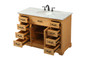 48 Inch Single Bathroom Vanity In Natural Wood "VF15048NW"