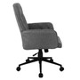 "RTA-2024-GRY" Techni Mobili Modern Upholstered Tufted Office Chair With Arms, Grey
