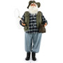 FHF 58" Santa in fishing outfit w/ fishing net and bag "FASC058-2BL1"