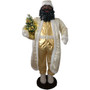 FHF 58" AA White/Gold Santa- grey curly beard (Dancing/Music) "FASC058-2GL1-AA"