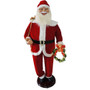 FHF 58" Traditional Santa holding wreath "FASC058-2RD3"