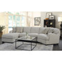 Armless Loveseat-Cream By Emerald Home "U4315-16-19A"