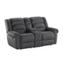 Motion Glider Loveseat With Console -Grey By Emerald Home "U7250-09-03"