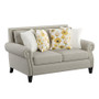Loveseat With 4 Pillows-Beige By Emerald Home "U3910-01-09"